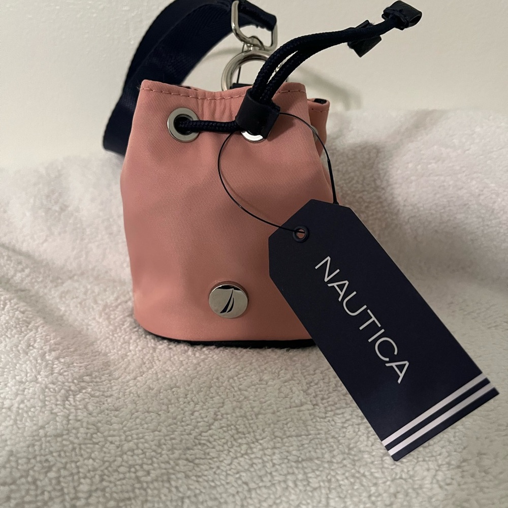 Nautica Pink Mini wristlet Bag with Drawstring Closure - Picture 2 of 11